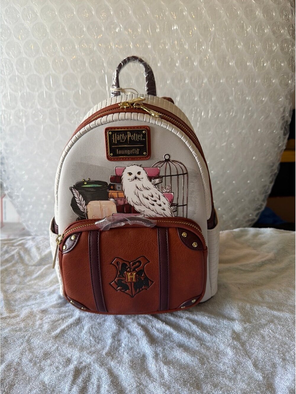 Loungefly Harry Potter Hedwig Suitcase Mini Backpack NWT